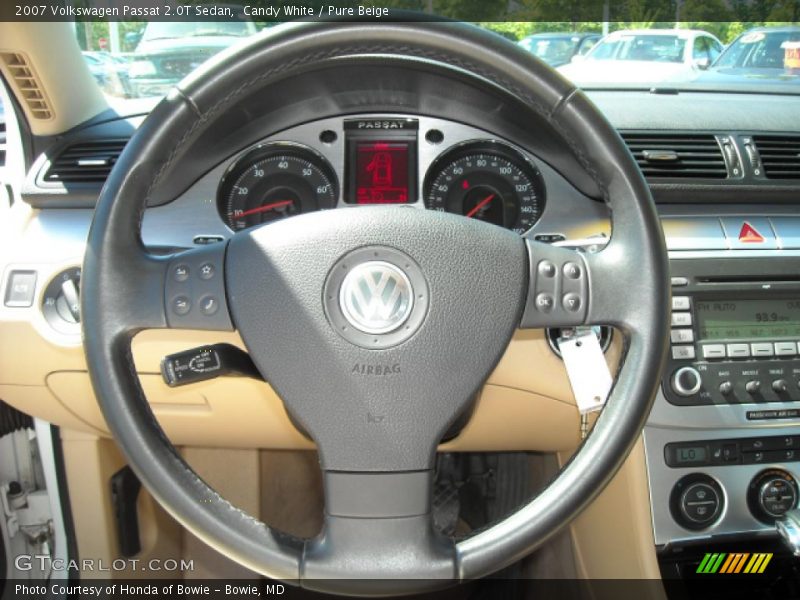 Candy White / Pure Beige 2007 Volkswagen Passat 2.0T Sedan