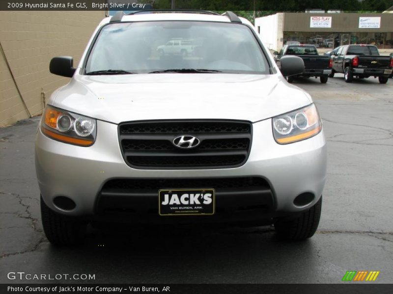 Bright Silver / Gray 2009 Hyundai Santa Fe GLS