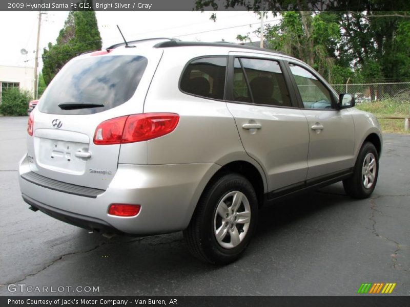 Bright Silver / Gray 2009 Hyundai Santa Fe GLS