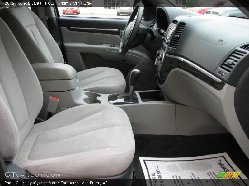 Bright Silver / Gray 2009 Hyundai Santa Fe GLS