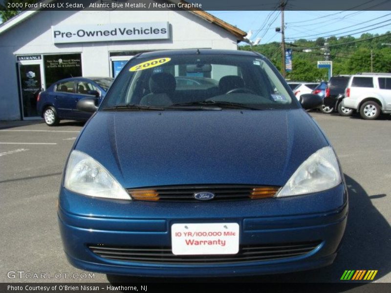 Atlantic Blue Metallic / Medium Graphite 2000 Ford Focus LX Sedan