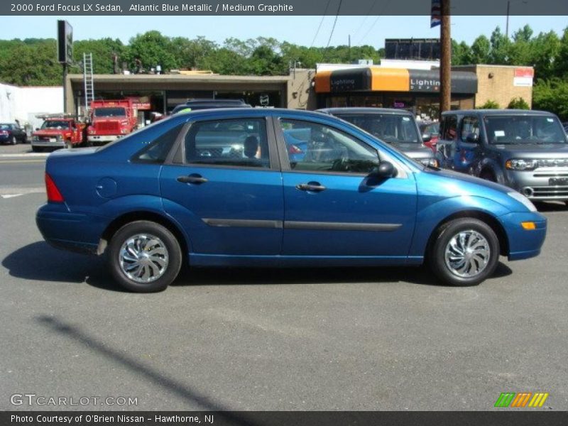 Atlantic Blue Metallic / Medium Graphite 2000 Ford Focus LX Sedan