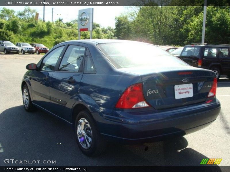 Atlantic Blue Metallic / Medium Graphite 2000 Ford Focus LX Sedan