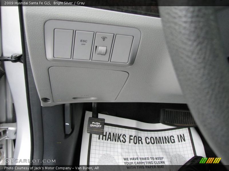 Bright Silver / Gray 2009 Hyundai Santa Fe GLS