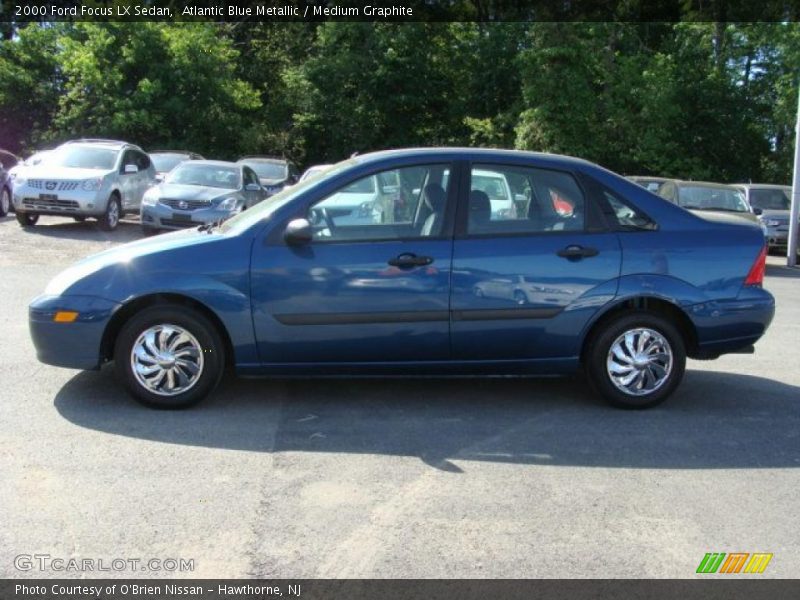 Atlantic Blue Metallic / Medium Graphite 2000 Ford Focus LX Sedan