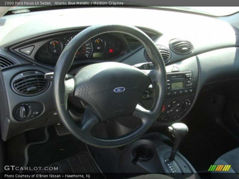 Atlantic Blue Metallic / Medium Graphite 2000 Ford Focus LX Sedan