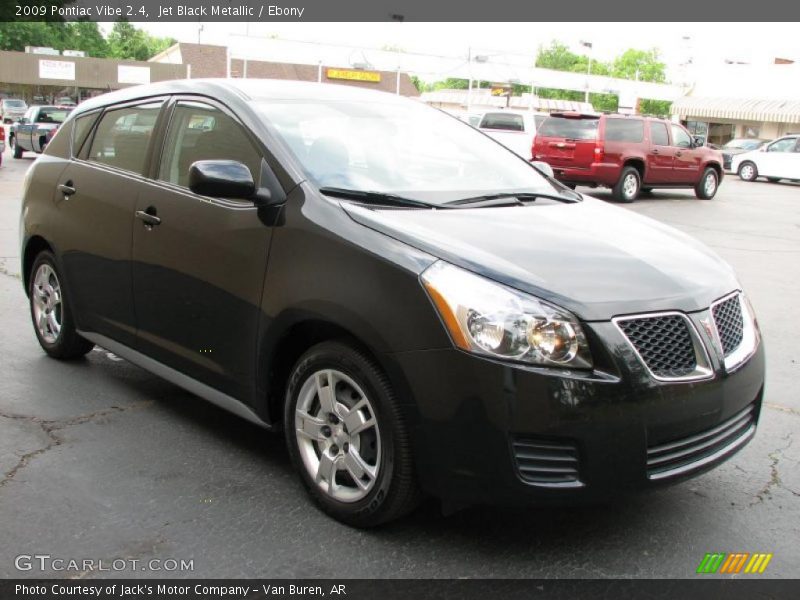 Jet Black Metallic / Ebony 2009 Pontiac Vibe 2.4