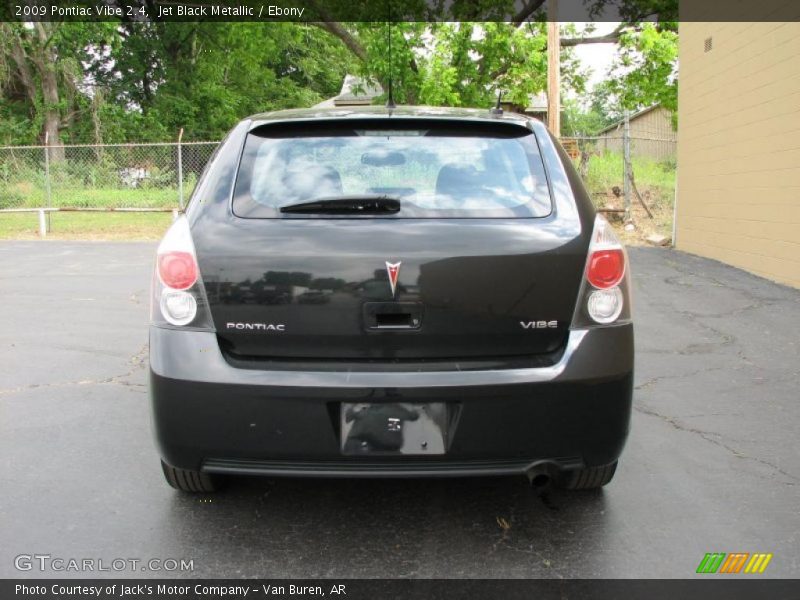 Jet Black Metallic / Ebony 2009 Pontiac Vibe 2.4