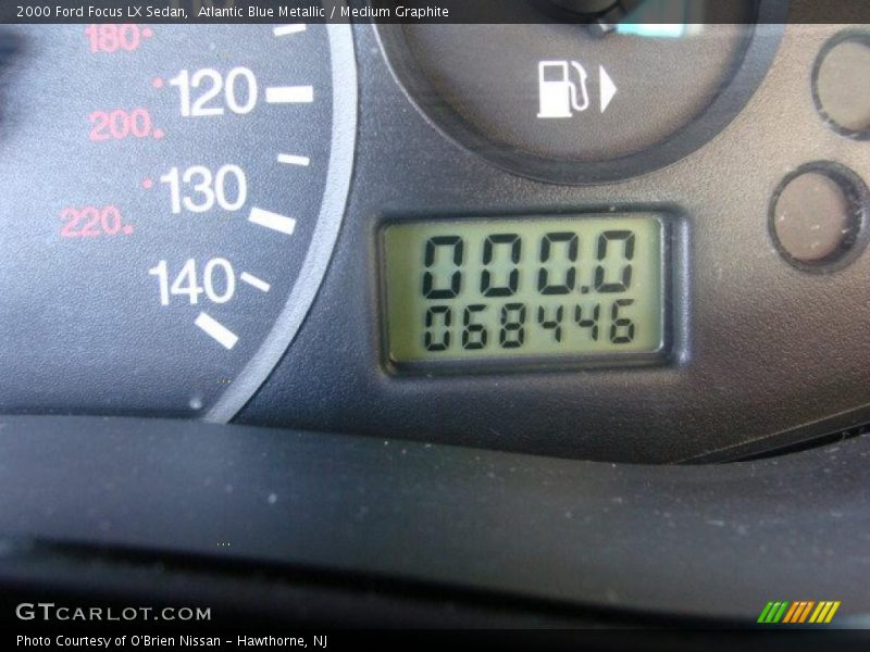 Atlantic Blue Metallic / Medium Graphite 2000 Ford Focus LX Sedan