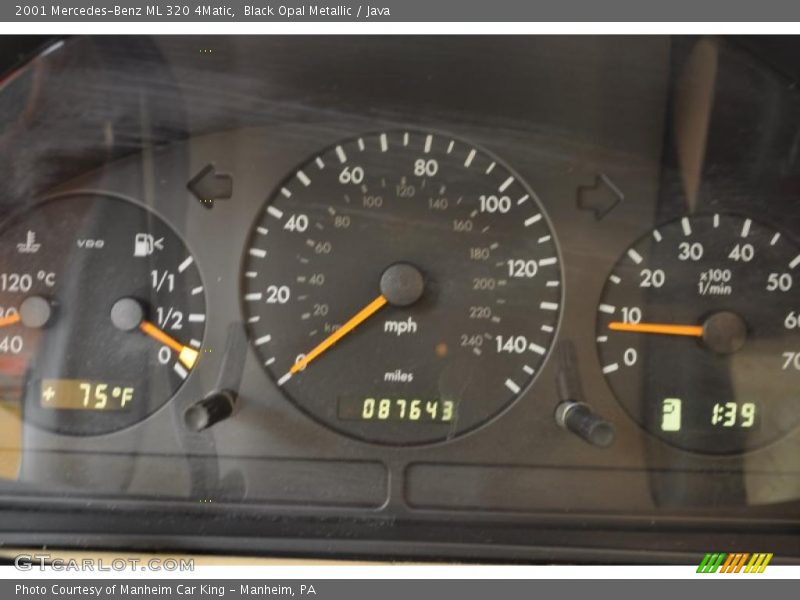 Black Opal Metallic / Java 2001 Mercedes-Benz ML 320 4Matic