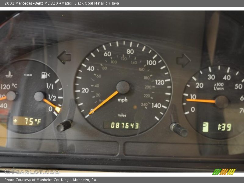 Black Opal Metallic / Java 2001 Mercedes-Benz ML 320 4Matic