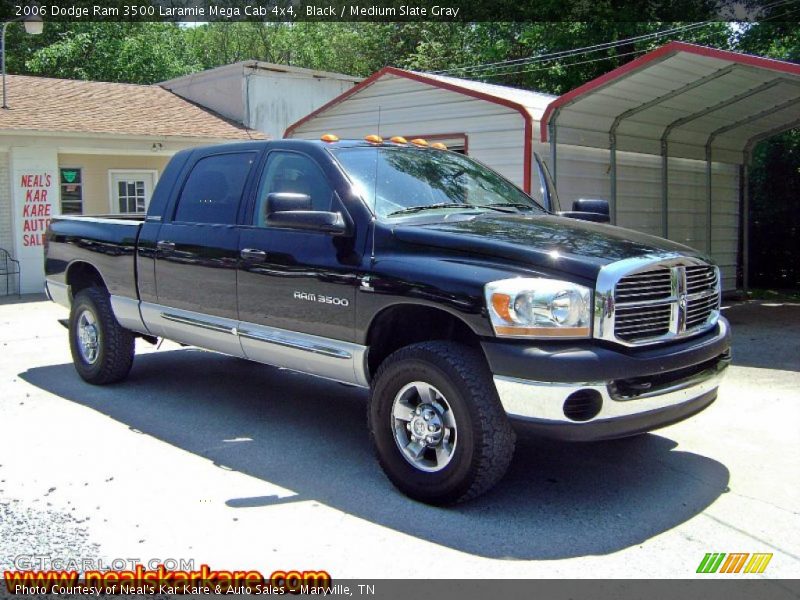 Black / Medium Slate Gray 2006 Dodge Ram 3500 Laramie Mega Cab 4x4