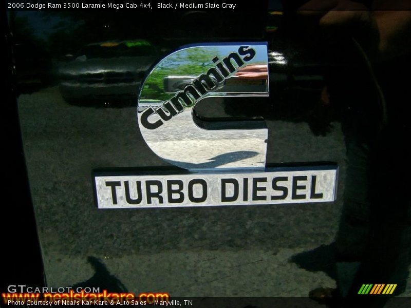 Black / Medium Slate Gray 2006 Dodge Ram 3500 Laramie Mega Cab 4x4
