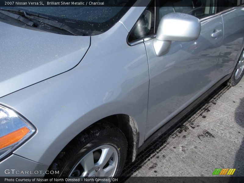 Brilliant Silver Metallic / Charcoal 2007 Nissan Versa SL