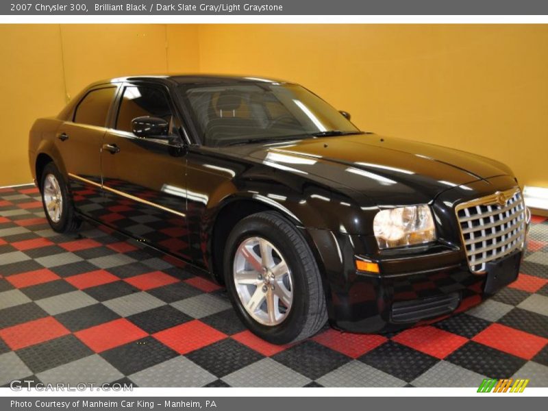 Brilliant Black / Dark Slate Gray/Light Graystone 2007 Chrysler 300