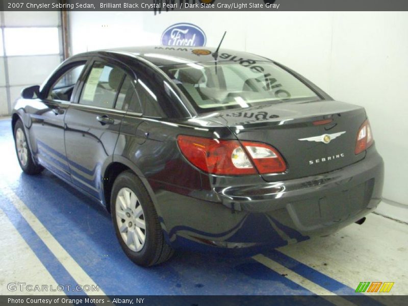 Brilliant Black Crystal Pearl / Dark Slate Gray/Light Slate Gray 2007 Chrysler Sebring Sedan