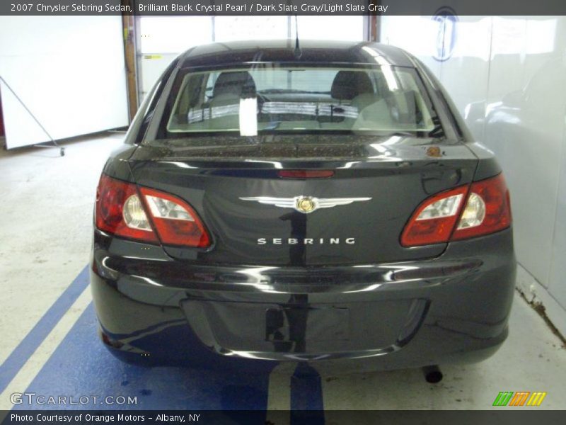 Brilliant Black Crystal Pearl / Dark Slate Gray/Light Slate Gray 2007 Chrysler Sebring Sedan