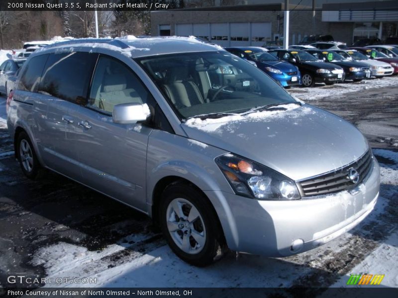 Radiant Silver Metallic / Gray 2008 Nissan Quest 3.5 S