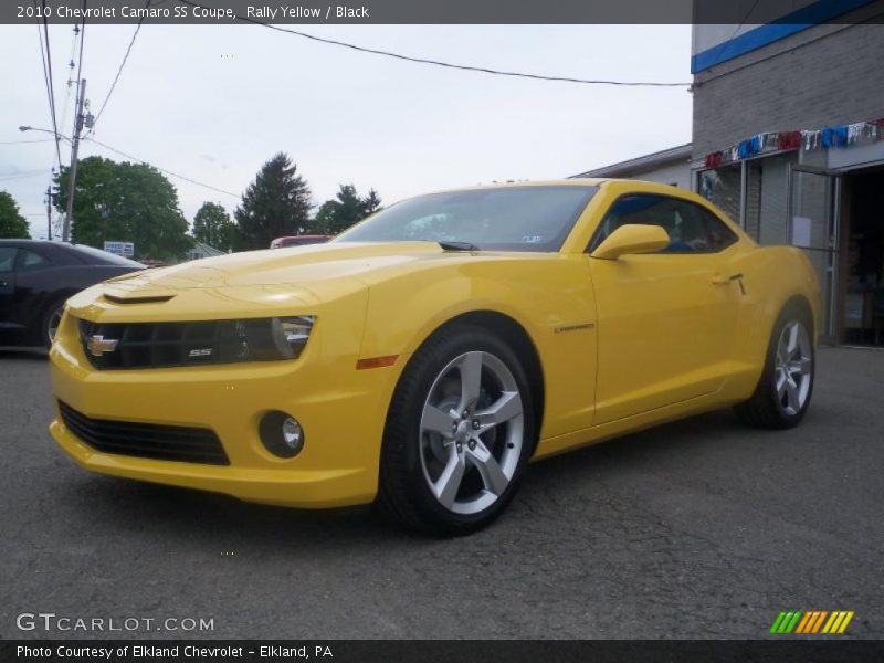 Rally Yellow / Black 2010 Chevrolet Camaro SS Coupe
