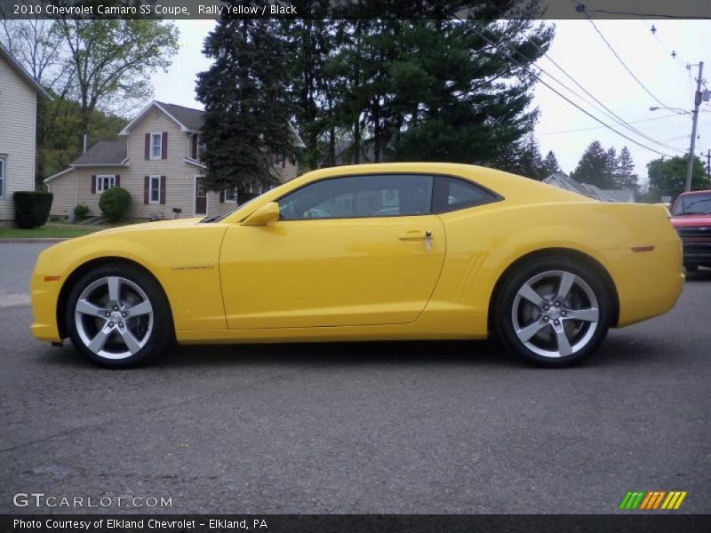 Rally Yellow / Black 2010 Chevrolet Camaro SS Coupe
