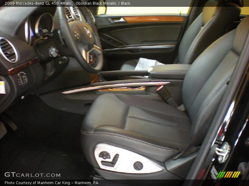 Obsidian Black Metallic / Black 2009 Mercedes-Benz GL 450 4Matic