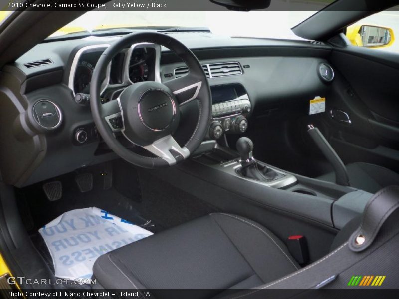Rally Yellow / Black 2010 Chevrolet Camaro SS Coupe
