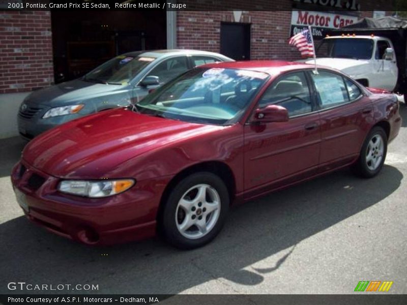 Redfire Metallic / Taupe 2001 Pontiac Grand Prix SE Sedan