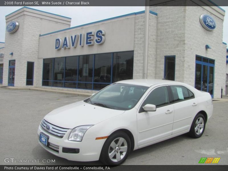 White Suede / Charcoal Black 2008 Ford Fusion SE