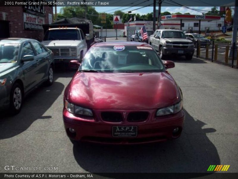 Redfire Metallic / Taupe 2001 Pontiac Grand Prix SE Sedan