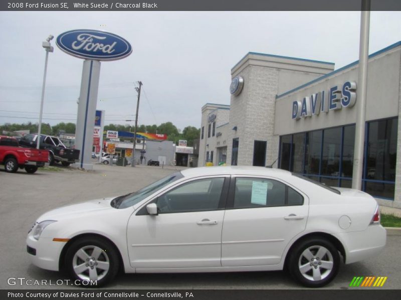 White Suede / Charcoal Black 2008 Ford Fusion SE