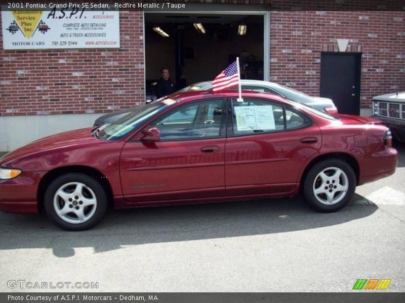 Redfire Metallic / Taupe 2001 Pontiac Grand Prix SE Sedan