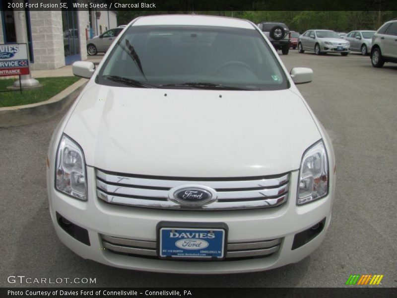 White Suede / Charcoal Black 2008 Ford Fusion SE