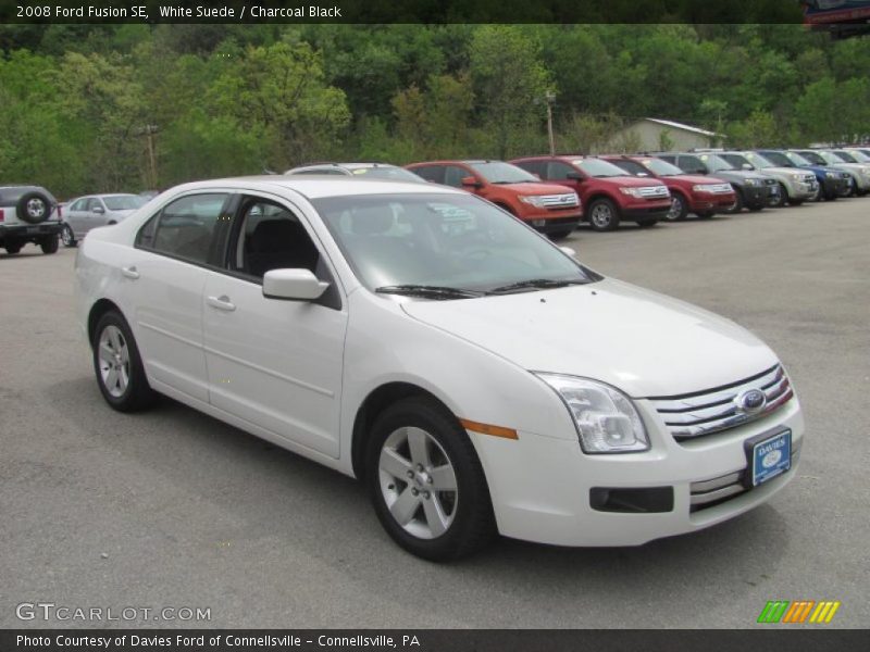 White Suede / Charcoal Black 2008 Ford Fusion SE