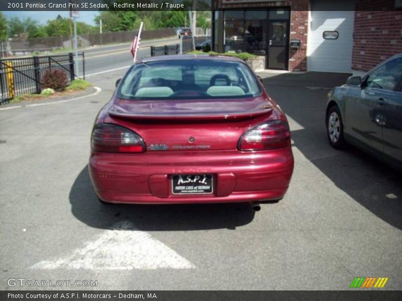 Redfire Metallic / Taupe 2001 Pontiac Grand Prix SE Sedan