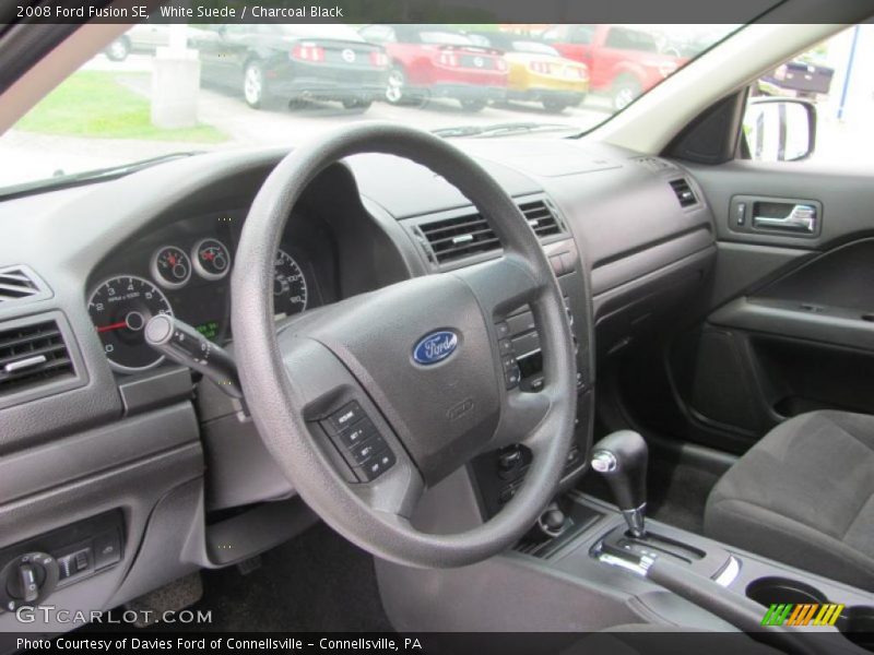 White Suede / Charcoal Black 2008 Ford Fusion SE
