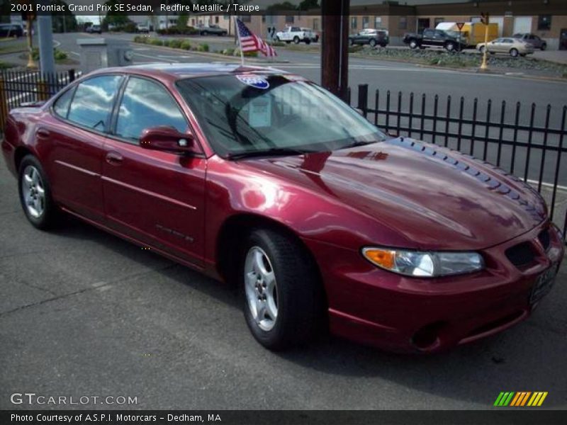 Redfire Metallic / Taupe 2001 Pontiac Grand Prix SE Sedan