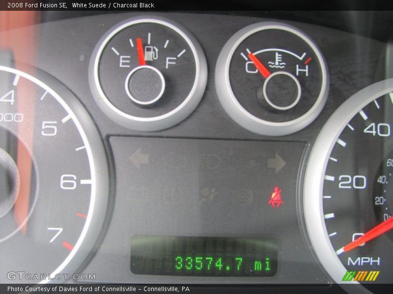 White Suede / Charcoal Black 2008 Ford Fusion SE