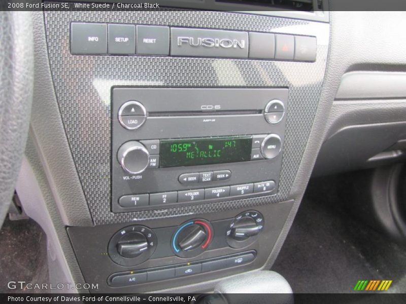 White Suede / Charcoal Black 2008 Ford Fusion SE