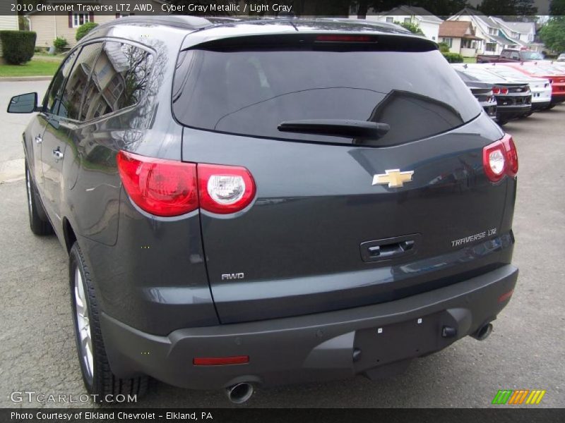 Cyber Gray Metallic / Light Gray 2010 Chevrolet Traverse LTZ AWD