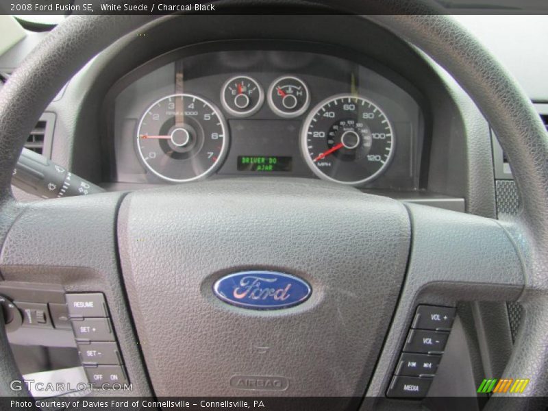 White Suede / Charcoal Black 2008 Ford Fusion SE