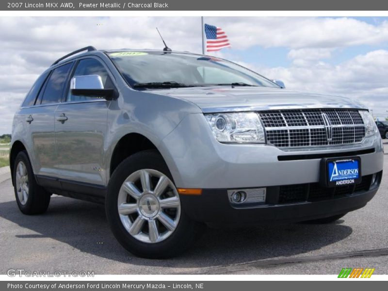 Pewter Metallic / Charcoal Black 2007 Lincoln MKX AWD