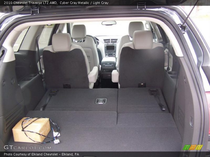 Cyber Gray Metallic / Light Gray 2010 Chevrolet Traverse LTZ AWD