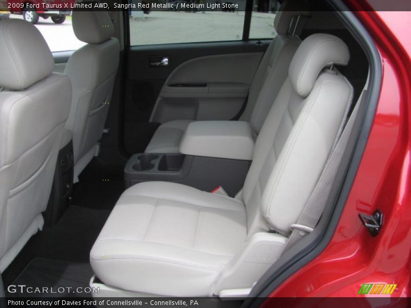 Sangria Red Metallic / Medium Light Stone 2009 Ford Taurus X Limited AWD