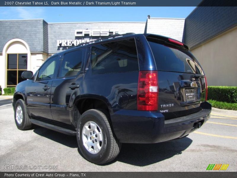Dark Blue Metallic / Dark Titanium/Light Titanium 2007 Chevrolet Tahoe LS