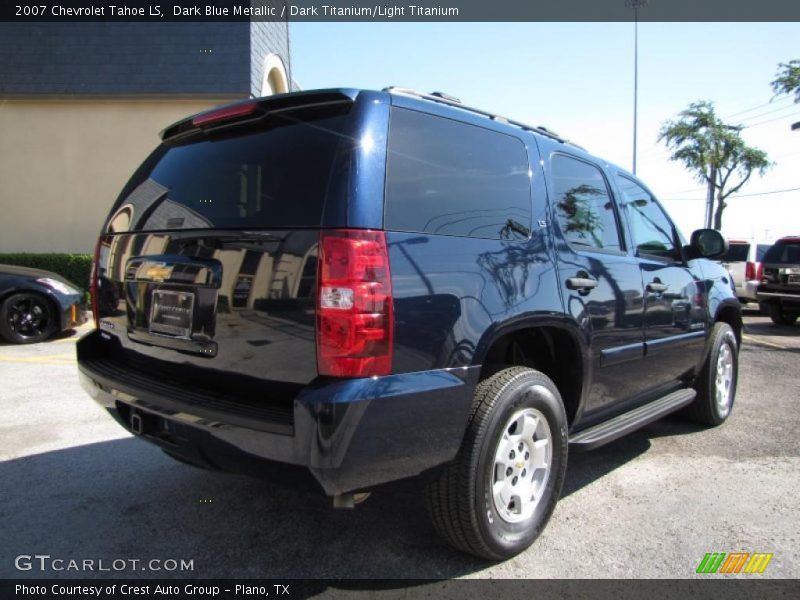 Dark Blue Metallic / Dark Titanium/Light Titanium 2007 Chevrolet Tahoe LS