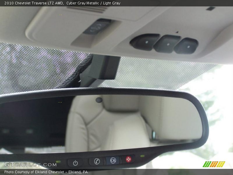 Cyber Gray Metallic / Light Gray 2010 Chevrolet Traverse LTZ AWD