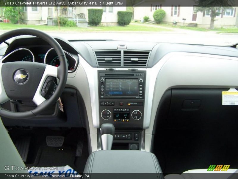 Cyber Gray Metallic / Light Gray 2010 Chevrolet Traverse LTZ AWD
