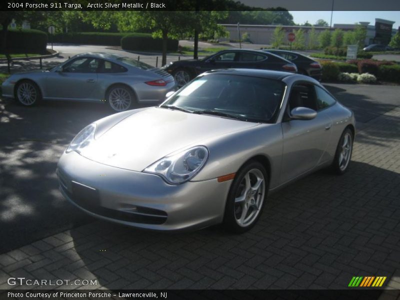 Arctic Silver Metallic / Black 2004 Porsche 911 Targa