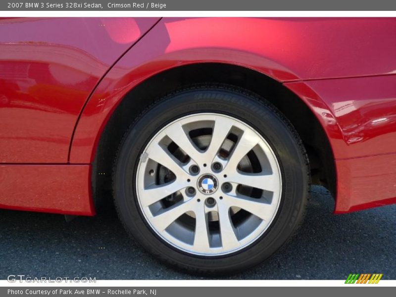 Crimson Red / Beige 2007 BMW 3 Series 328xi Sedan