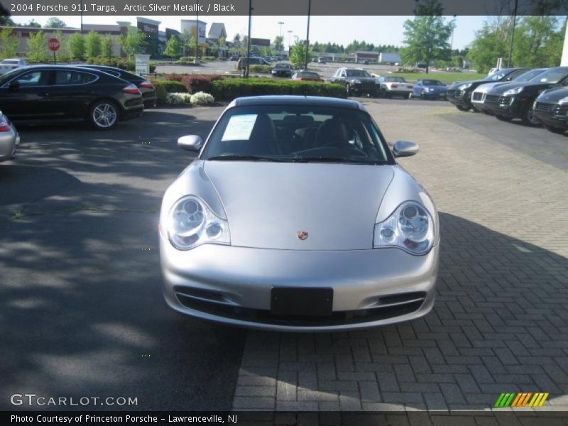Arctic Silver Metallic / Black 2004 Porsche 911 Targa